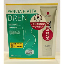 PANCIA PIATTA DREN 14BUSTINE ANANAS + MAD MUD DREN FANGO ATTIVO ANTICELLULITE BY VERALAB ESTETISTA CINICA