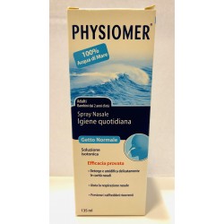 PHYSIOMER SOLUZ ISOTONICA SPRAY NASALE ACQUA MARINA GETTO NORMALE 135ML